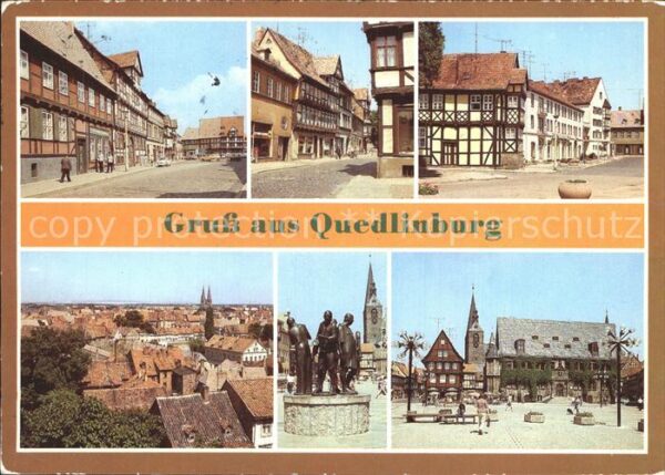 Quedlinburg Pölkestrasse Marktstrasse Carl Ritter S