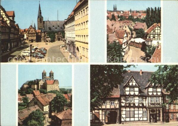 Quedlinburg Markt Kirche Blick vom Münzenberg Klops