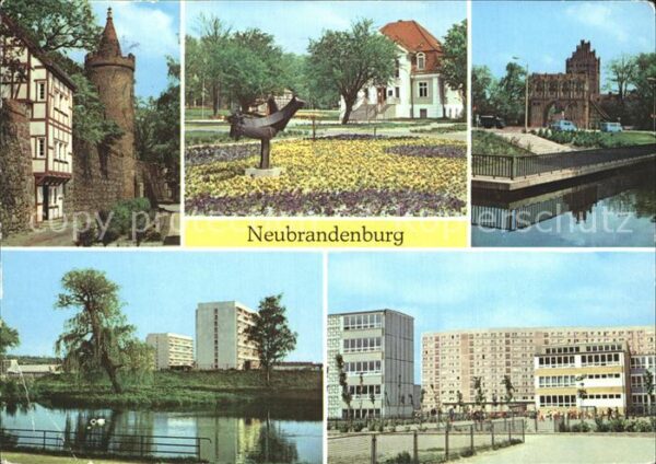 Neubrandenburg Wiekhaus Mönchenturm Stadtpark Treptowe