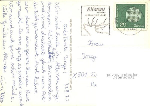 Altenau Harz Teilansichten Waldpartie See – Bild 2