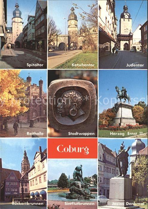 Coburg Tore der Stadt Reithalle Stadtwappen He