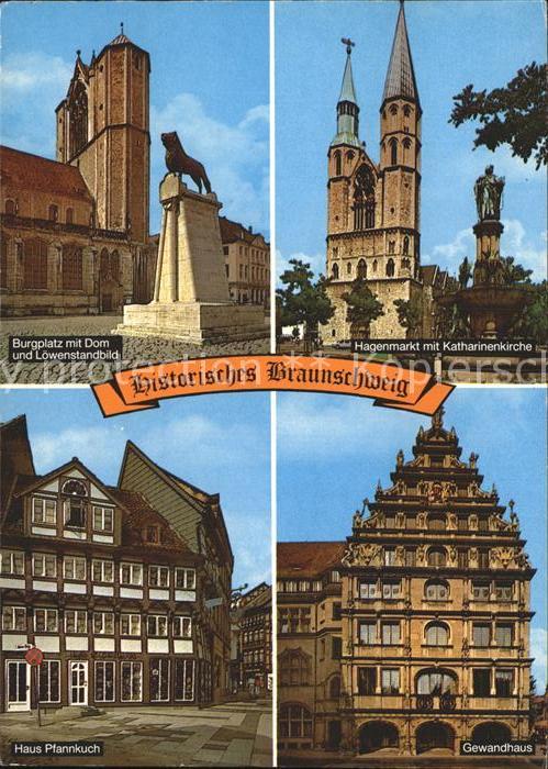 Braunschweig Historische Stadt Burgplatz Dom Löwenst