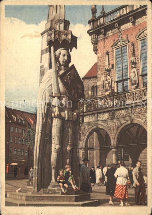 Bremen Roland Statue Serie Schöne Deutsche Hei