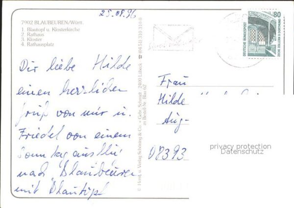 Blaubeuren Blautopf Klosterkirche Rathaus Platz Kl – Bild 2