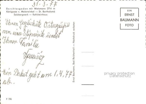 Berchtesgaden Königssee St Bartholomä Wallfahrtskirch – Bild 2