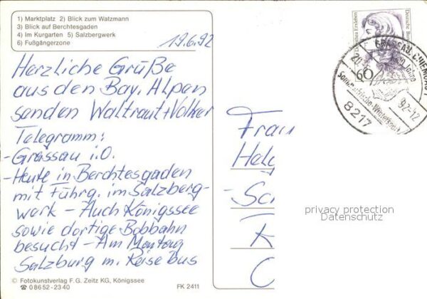 Berchtesgaden Marktplatz Watzmann Kurgarten Salzbergw – Bild 2