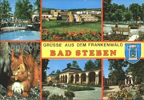 Bad Steben Kurpark Wasserspiele Kurhaus Eichhörnch