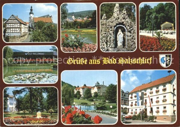 Bad Salzschlirf Teilansichten Kurort Sole Hallenbad Kur