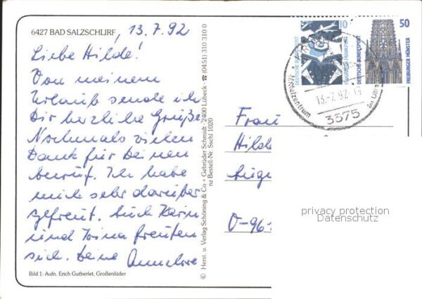 Bad Salzschlirf Teilansichten Kurort Sole Hallenbad Kur – Bild 2