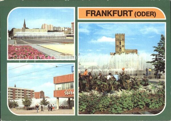 Frankfurt Oder Zentraler Platz Karl Marx Strasse Wasse