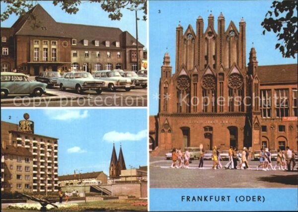 Frankfurt Oder Hauptbahnhof Oderpromenade Rathausgiebe