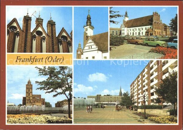 Frankfurt Oder Rathaus Marienkirche Hotel Stadt Frankf