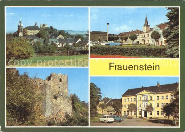 Frauenstein Brand-Erbisdorf Schloss Burgruine Markt Polytechnische