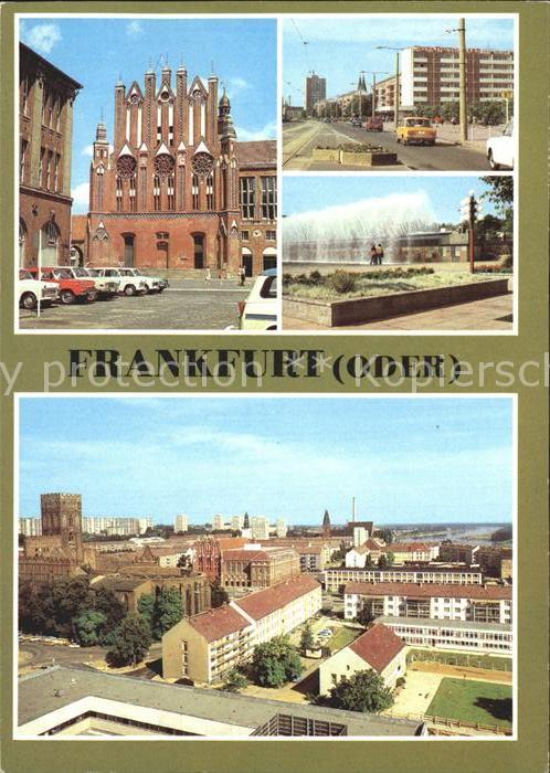 Frankfurt Oder Rathaus Giebel Karl Marx Strasse Wasser
