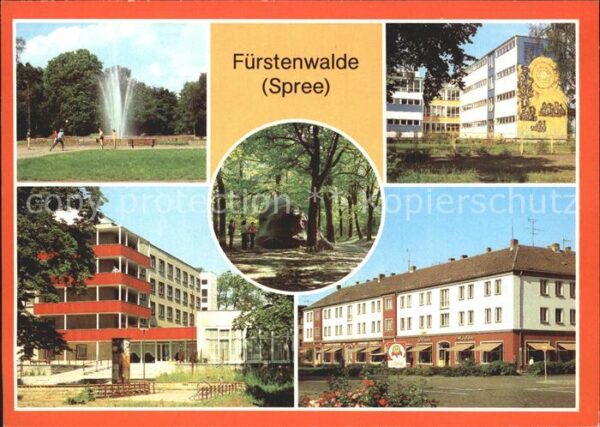 Fuerstenwalde Spree Park Oberschule Feierabendheim Pflegehe