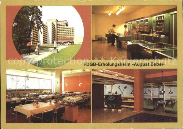 Friedrichroda FDGB Erholungsheim August Bebel Souveni