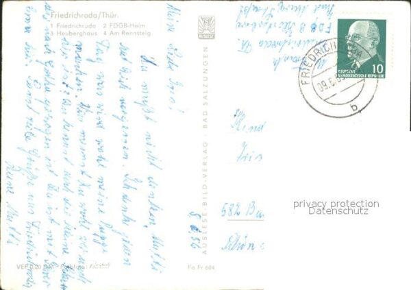 Friedrichroda Panorama FDGB Heim Heuberghaus Rennstei – Bild 2