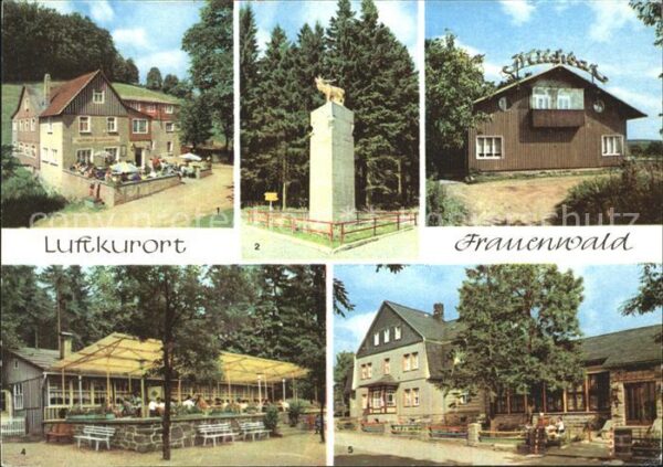 Frauenwald Thueringen Fraubachmühle Monument Milchbar Waldcaf