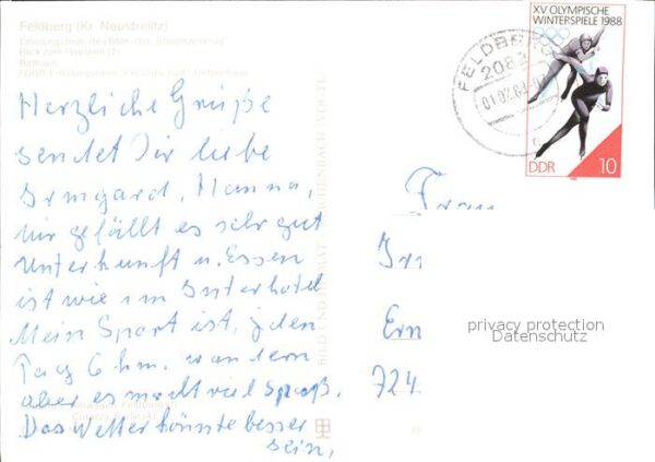 Feldberg Mecklenburg Erholungsheim BMK Ost Haussee Rathaus F – Bild 2