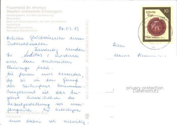 Frauenwald Thueringen Erholungsheim Sonnenberg Monument Nords – Bild 2