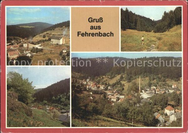 Fehrenbach Thueringer Wald FDGB Erholungsheim Fritz Sattler Eselsg