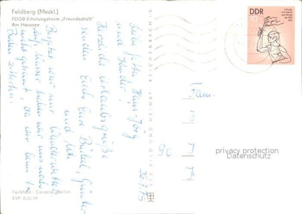 Feldberg Mecklenburg FDGB Erholungsheim Freundschaft Haussee – Bild 2