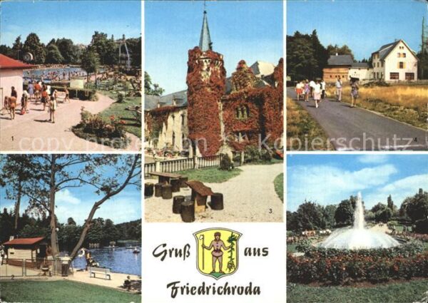Friedrichroda Schwimmbad Gondelteich Schloss Reinhard