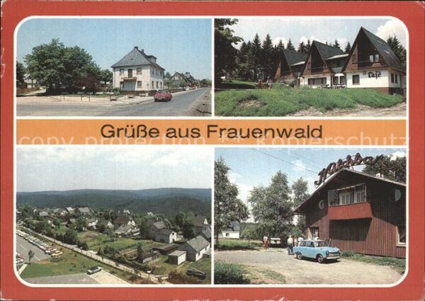 Frauenwald Thueringen Nordstrasse Rennsteig Wanderhütten Teil