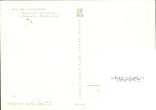 Friedrichroda Panorama FDGB Heim Heuberghaus Rennstei – Bild 2