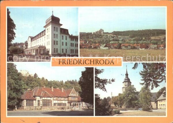 Friedrichroda FDGB Erholungsheime Bahnhof Reinhardsbr