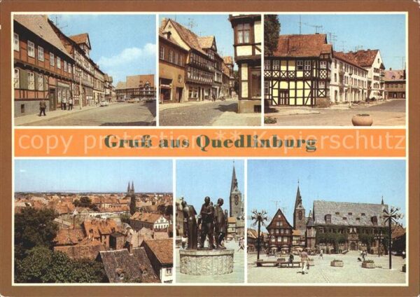 Quedlinburg Pölkestrasse Marktstrasse Carl Ritter S