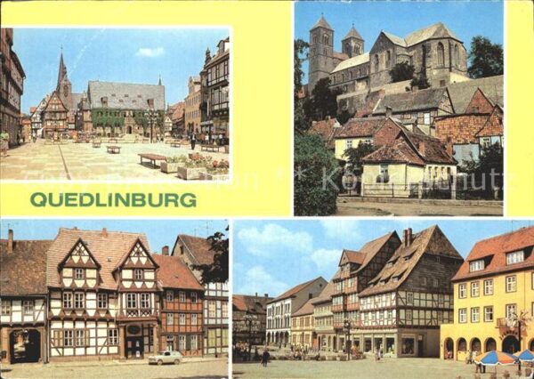 Quedlinburg Rathaus Dom Klopstockhaus Markt Fachwer