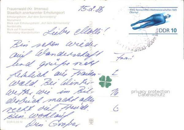 Frauenwald Thueringen Erholungsheim Sonnenberg Monument Nords – Bild 2
