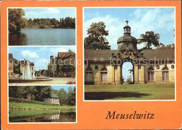 Meuselwitz Hainbergsee Markt Springbrunnen Alte Mü