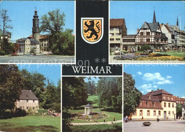 Weimar Thueringen Schloss Markt Goethe Gartenhaus Park Il