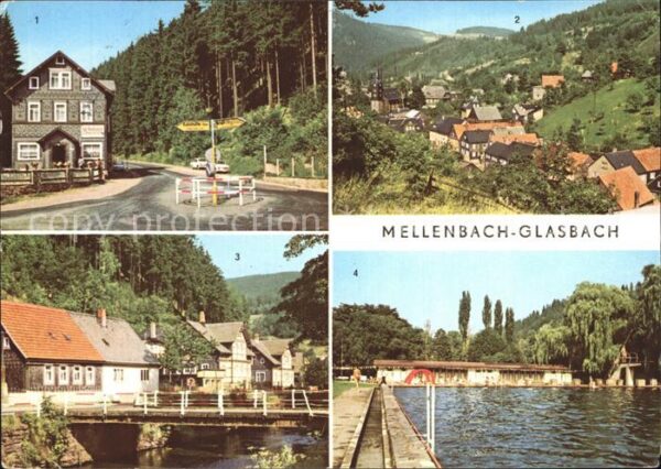 Glasbach Mellenbach OT Zirkel Übersicht Ernst Thälmann Stra