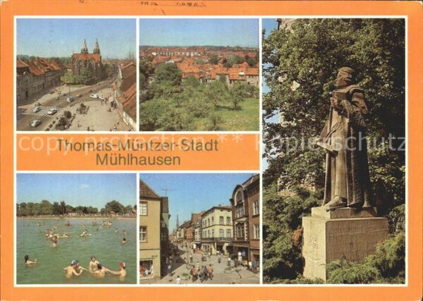 Muehlhausen Thueringen Wilhelm Pieck Platz Kirche Divi Blasii