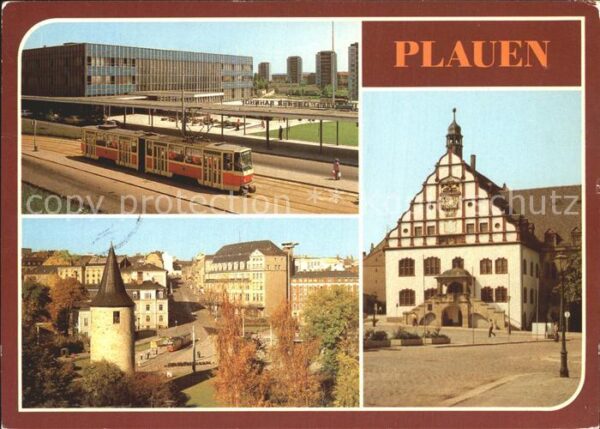 Plauen Vogtland Bahnhof Otto Grotewohl Platz Rathaus