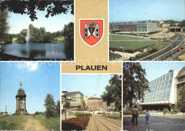Plauen Vogtland Stadtpark Bahnhof Kemmlerturm Otto Grot