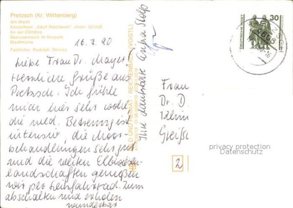 Pretzsch Elbe Eisenmoorbad Markt Kinderheim ehem. Sch – Bild 2