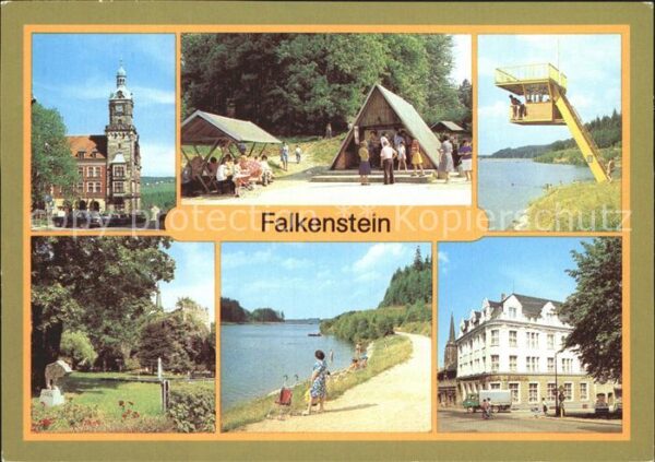 Falkenstein Vogtland Rathaus Talsperre Rastplatz Uferpromena