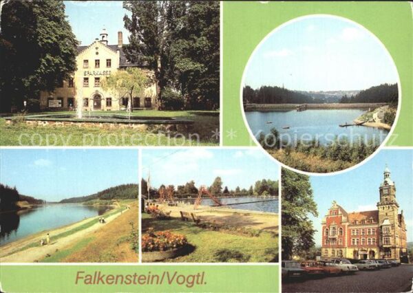 Falkenstein Vogtland Schloss Talsperre Sperrmauer Uferpromen
