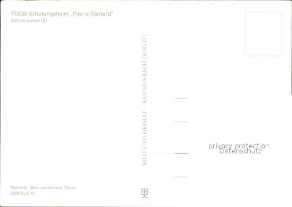 Ferch FDGB Erholungsheim Pierre Semard Segler – Bild 2