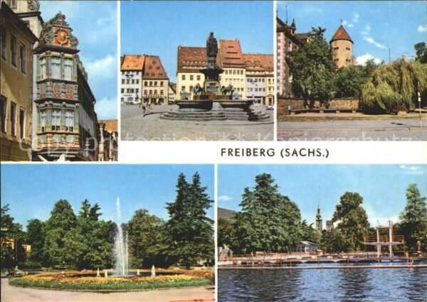 Freiberg Sachsen Renaissance Erker Karl Marx Strasse Bru