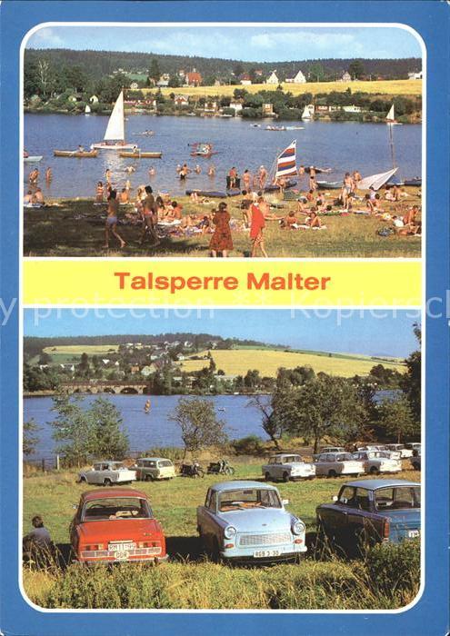 Malter Talsperre Stausee Badestrand Campingpla