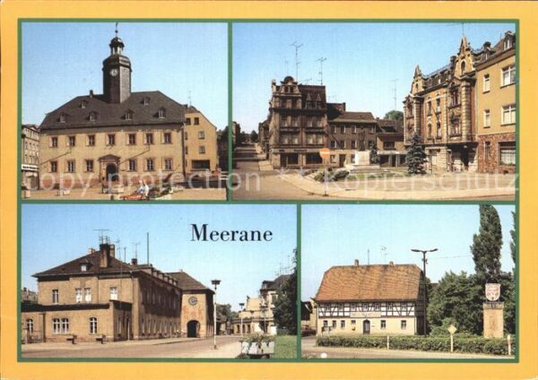 Meerane Rathaus Ernst Thälmann Platz Bahnhof