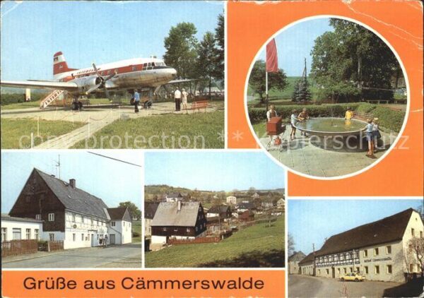 Caemmerswalde Schauflugzeug IL18 Parkanlage Gaststätt