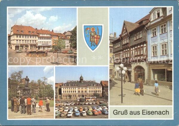Eisenach Thueringen Stadtschloss Lutherdenkmal Karlstrasse