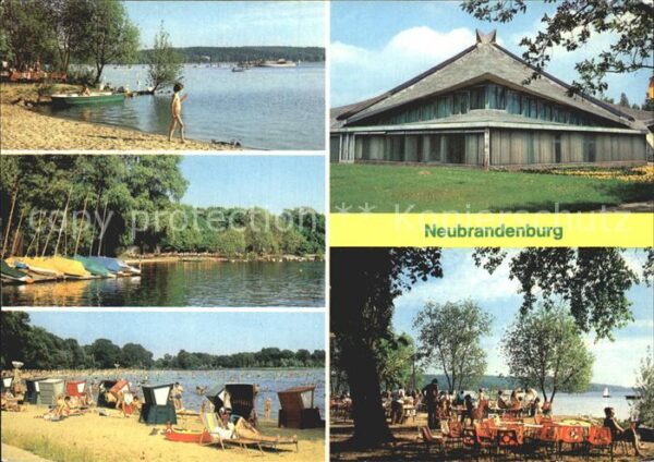 Neubrandenburg Tollensee Bootshafen Freibad Badehaus K