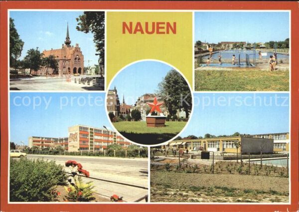 Nauen Havelland Freibad Rathaus Wilhelm Piek Oberschule